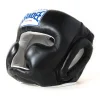 Child wearing Sandee Kids Head Guard with closed face style