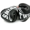 Twins Special Boxing Gloves TW6 Non-Leather - Black in Black — waistband detail