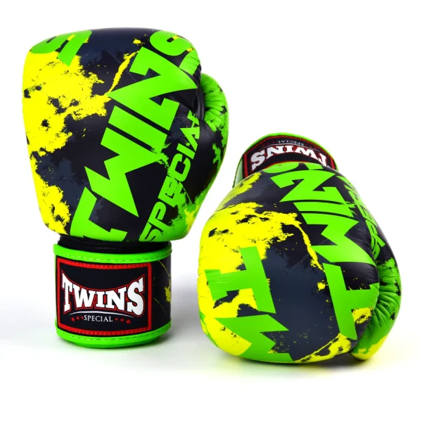 Pink and white Twins Special Candy Boxing Gloves