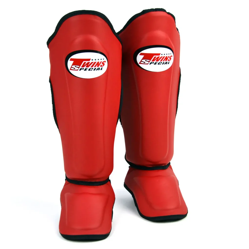 Twins Special SGS10 Double Padded Shin Guards in Red - product image