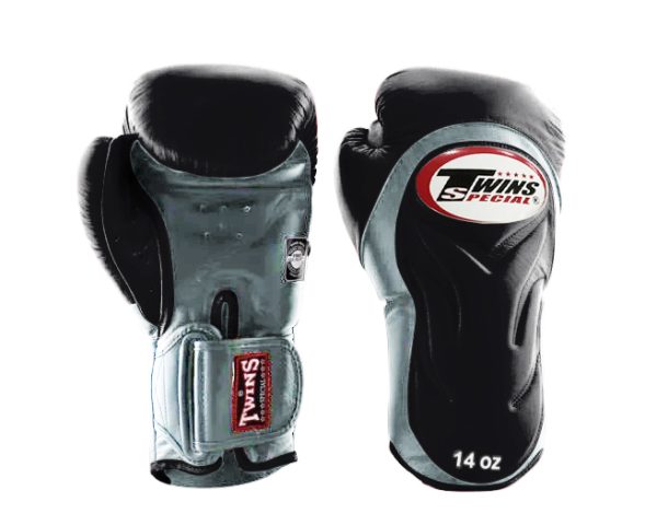 Twins Special BGVL6 Deluxe Training Sparring Gloves in Black/Grey - product image