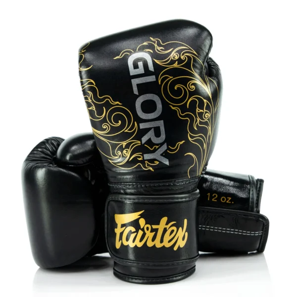 Pair of red Fairtex X Glory Boxing Gloves BGVG3