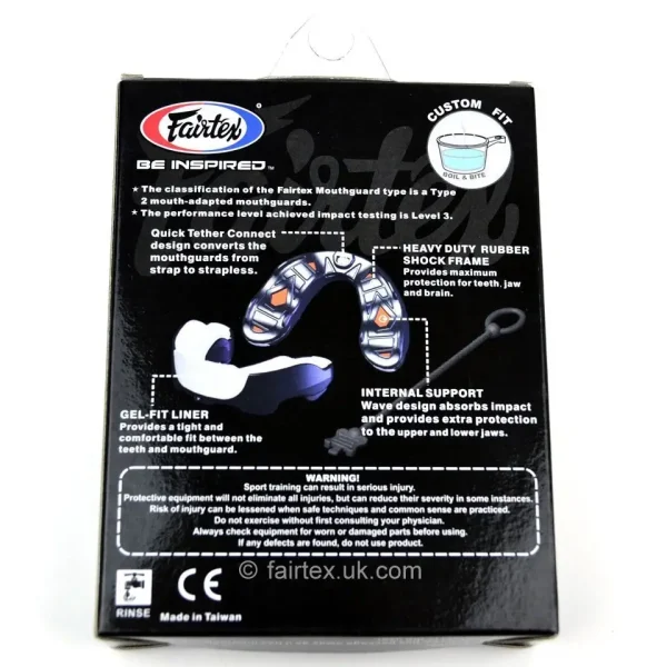 Model wearing Fairtex Gel Mouth Guard MG3