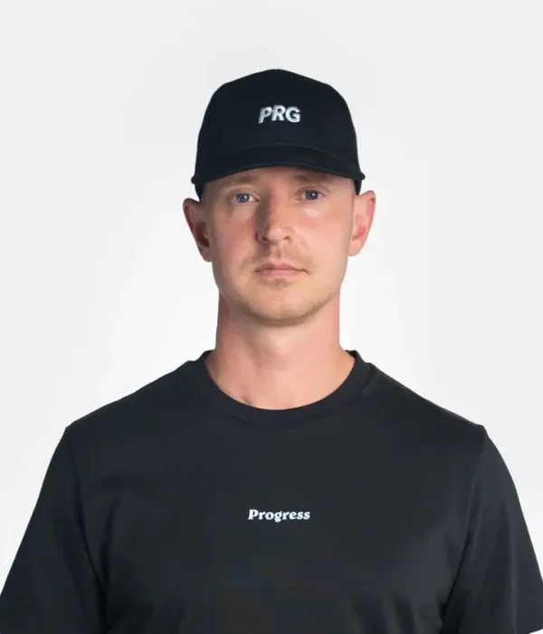 Stylish black Progress PRG cap