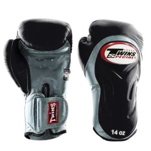 Twins Special BGVL6 Deluxe Training Sparring Gloves in Black/Grey - product image