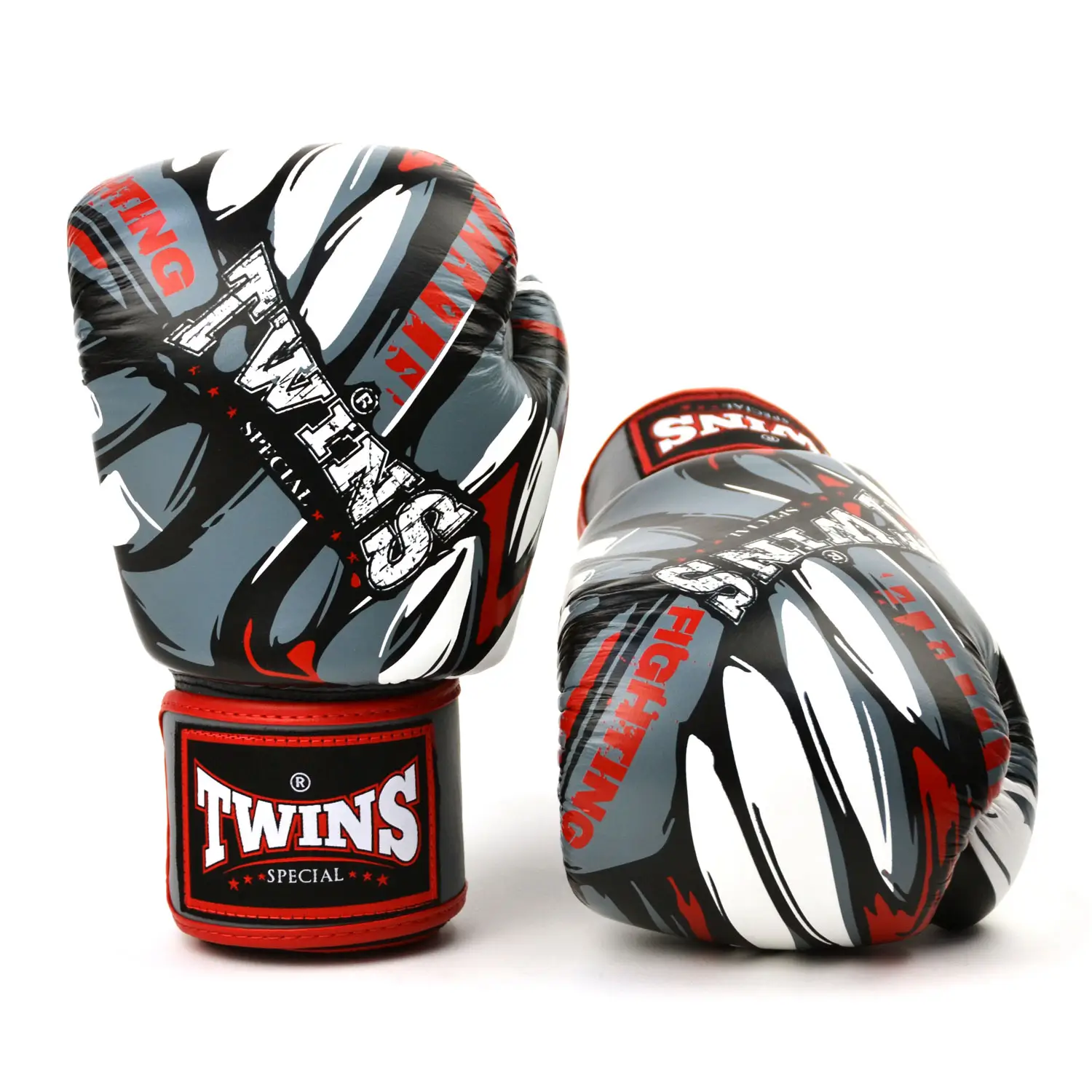 Twins Special Demon Boxing Gloves FBGVL3-55 Twins Special Demon Boxing Gloves in red and black