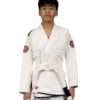 Kid wearing Scramble Athlete BJJ Gi