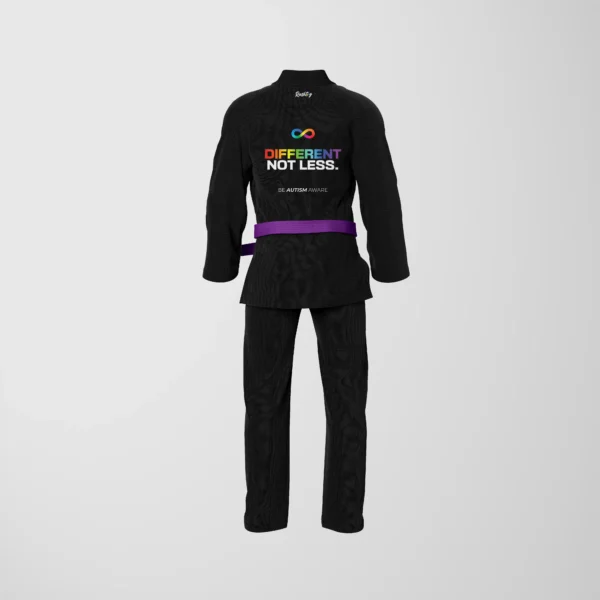RashTag Be Autism Aware BJJ Gi in Black - product image