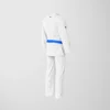 RashTag Core Jiu Jitsu BJJ Gi - White in White — on‑body look