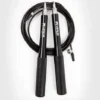 Venum Thunder Evo Jump Skipping Rope Adjustable in black and red against a white background.