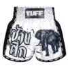Pair of TUFF Retro Muay Thai Shorts War Elephant MSC112