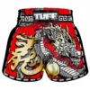 TUFF Retro Muay Thai Shorts with Chinese Dragon Design TUFF Retro Muay Thai Shorts Chinese Dragon MSC116