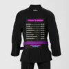 RashTag Open Mat Jiu Jitsu BJJ Gi - Black in Black — flat lay