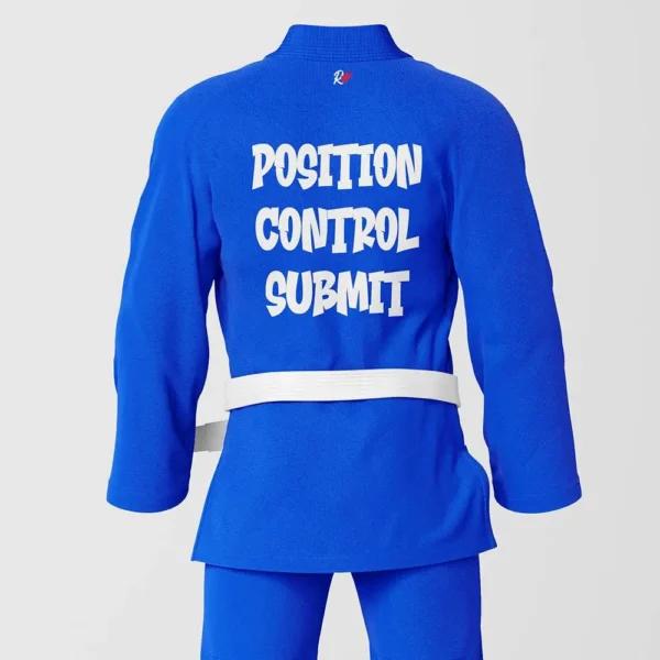 RashTag Position Control Submit Jiu Jitsu BJJ Gi in Blue - product image