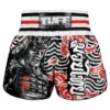 TUFF Retro Muay Thai Shorts RMS102 TUFF Retro Muay Thai Shorts Waves of Bushido Elegance RMS102