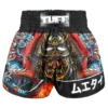 Retro Muay Thai Shorts with Seraphic Seiryu Samurai design from TUFF