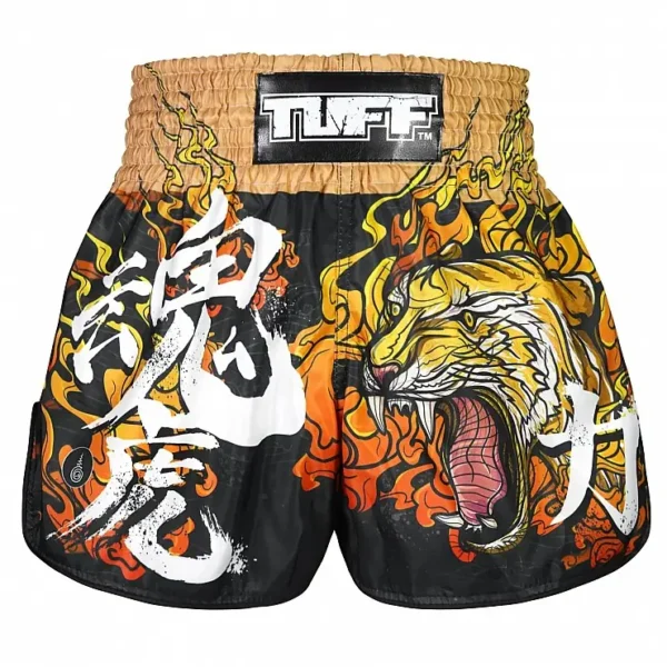 Tora Mazuka The True Tiger RMS111 - TUFF Retro Muay Thai Shorts TUFF Retro Muay Thai Shorts in Tora Mazuka design