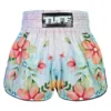 TUFF Retro Muay Thai Shorts with Kibo no Hana Flower of Hope Design TUFF Retro Muay Thai Shorts Kibo no Hana Flower of Hope RMS115