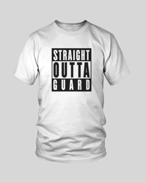RashTag Straight Outta Guard T-Shirt RashTag Straight Outta Guard T-Shirt in White - product image