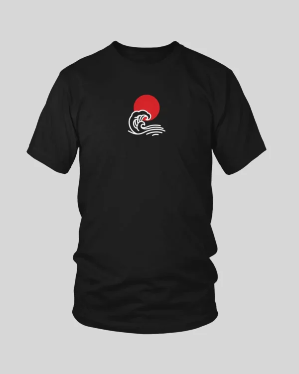 RashTag Tidal Waves T-Shirt in Black - product image
