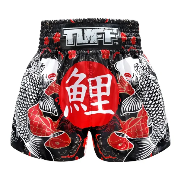 TUFF Muay Thai Shorts in Japanese Koi Fish Design MS638
