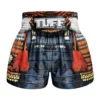 Black and blue TUFF Muay Thai Shorts titled The Ashigaru MS656