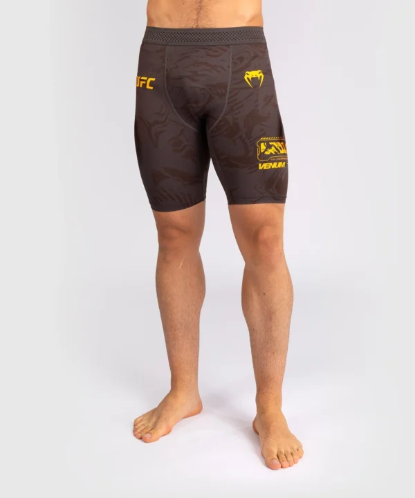 Man wearing Venum x UFC Fusion Fight Week Men’s Vale Tudo Compression Shorts