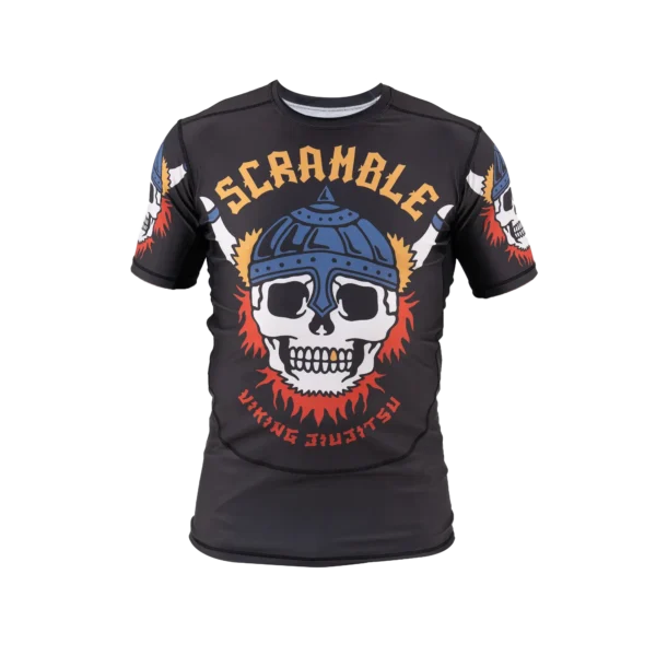 Man wearing Scramble Viking Rashguard