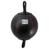 Cleto Reyes Double End Bag in black leather