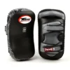 Twins Deluxe Curved Leather Kick Pads Twins Special Deluxe Curved Leather Kick Pads KPL12 in black