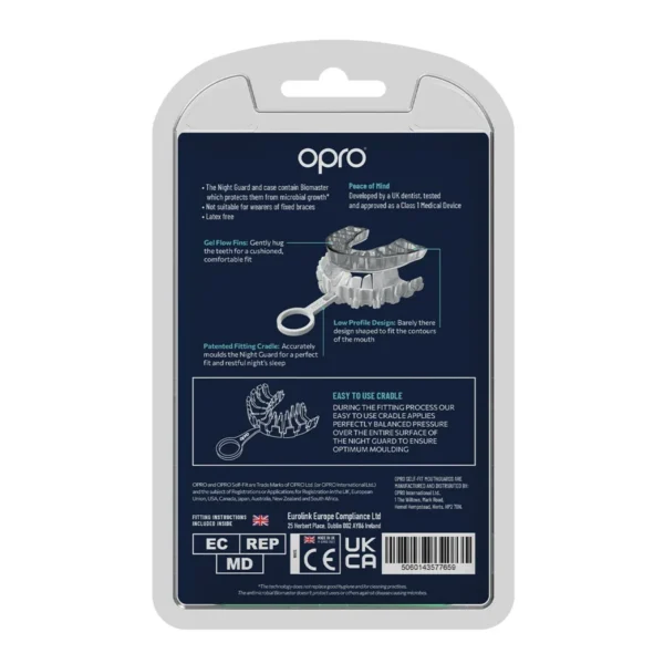 Opro Night Guard Mouth Guard for Teeth Protection Opro Night Guard Mouth Guard placed against a clean white background