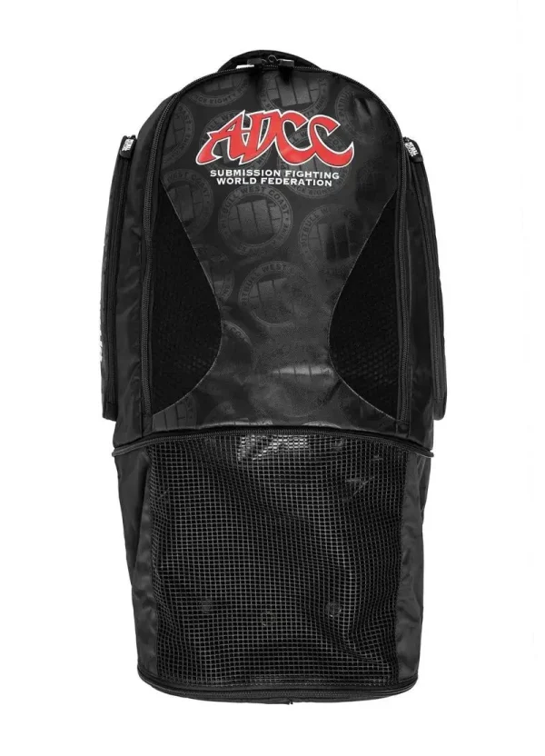 Pitbull Sports Official ADCC Big Training Backpack in a dark setting