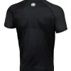 Pitbull Sports Official Adcc Mesh Performance Pro Plus Training T Shirt Black 1 Male model wearing Pitbull Sports Official ADCC Mesh Performance Pro Plus Training T-Shirt