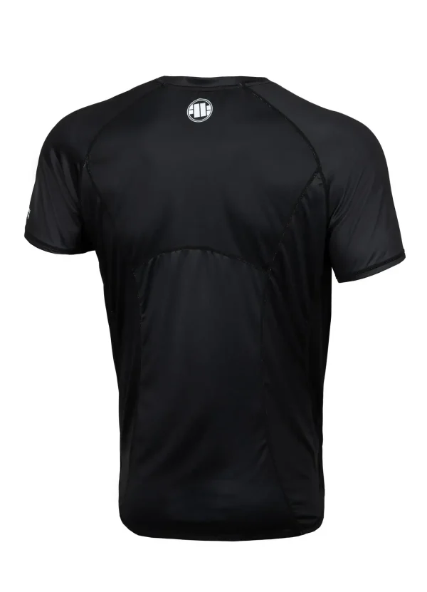Pitbull Sports Official Adcc Mesh Performance Pro Plus Training T Shirt Black 1 Male model wearing Pitbull Sports Official ADCC Mesh Performance Pro Plus Training T-Shirt