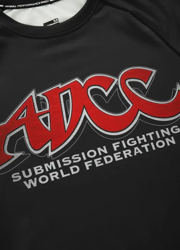 Pitbull Sports Official Adcc Rash Guard Black 2 Pitbull Sports Official ADCC Rash Guard worn by a martial artist
