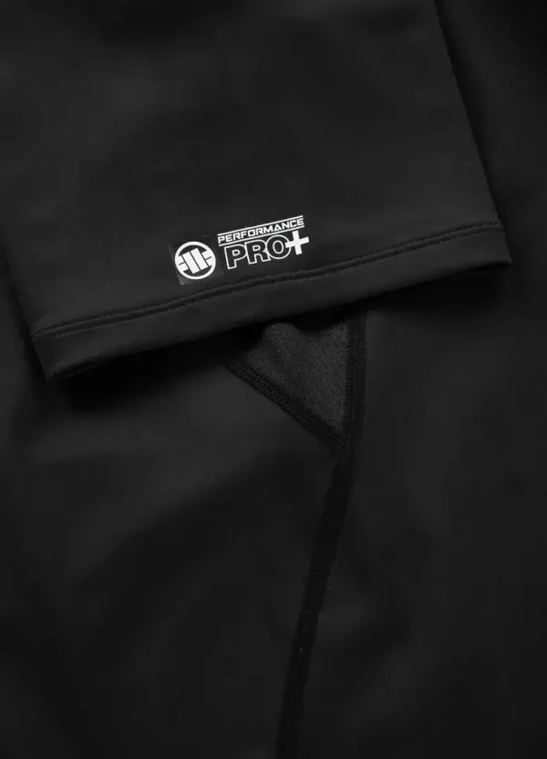 Pitbull Sports Official Adcc Rash Guard Black 5 Official ADCC Pitbull Sports Rash Guard on a plain background