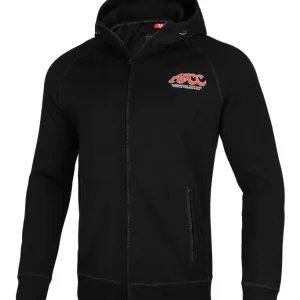 Man wearing Pitbull Sports Official ADCC Zip-Up Hoodie
