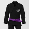 RashTag Anti Takedown Takedown Club BJJ Gi - Black in Black — back view