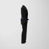 RashTag Anti Takedown Takedown Club BJJ Gi - Black in Black — on‑body look