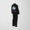 RashTag Anti Takedown Takedown Club BJJ Gi - Black in Black — studio shot
