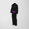RashTag Be Autism Aware BJJ Gi - Black in Black — three‑quarter angle