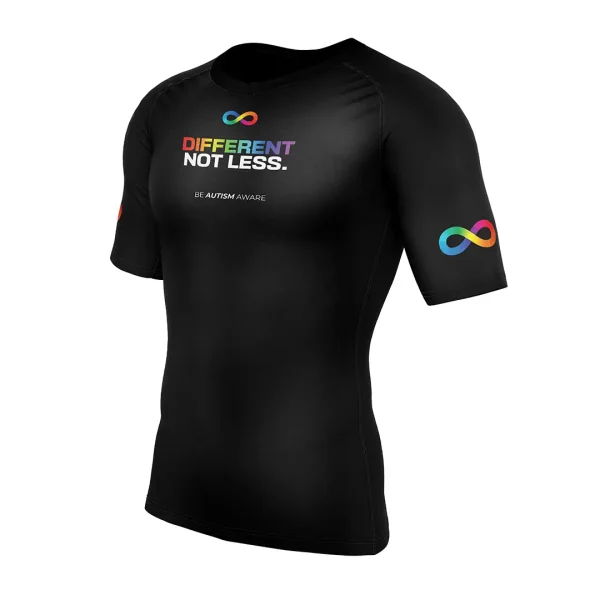 Graphic design on RashTag Be Autism Aware Rash Guard