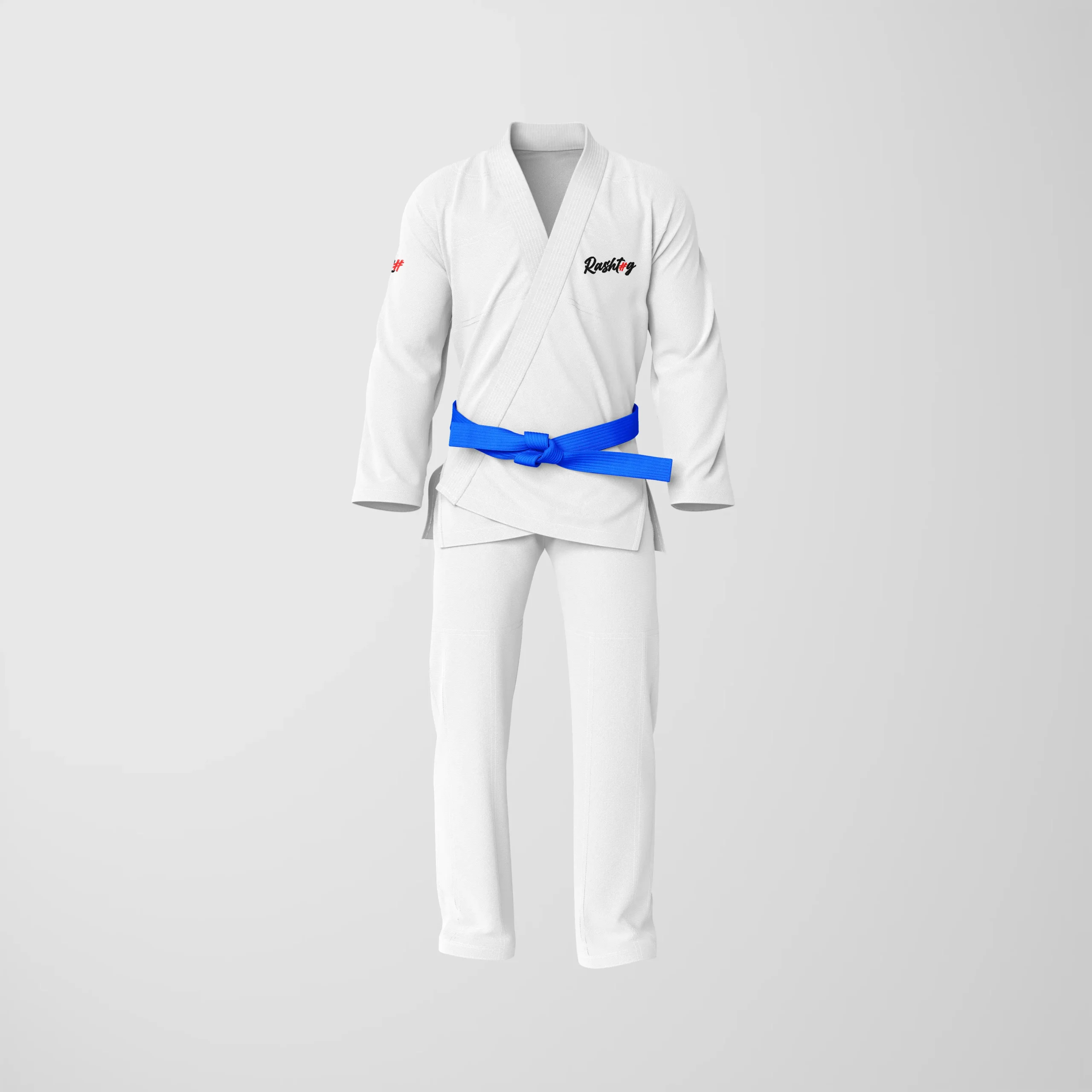RashTag Core Jiu Jitsu BJJ Gi in White - product image