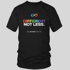 RashTag Kids Be Autism Aware T-Shirt in Black - product image