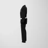 RashTag Kids Core Jiu Jitsu BJJ Gi - Black in Black — on‑body look