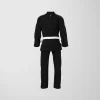 RashTag Kids Core Jiu Jitsu BJJ Gi - Black in Black — back view