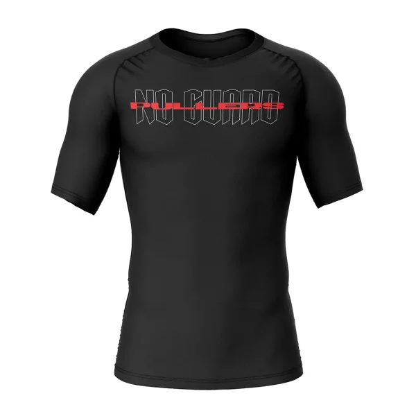 Model showcasing RashTag No Guard Pullers Rash Guard