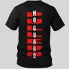 RashTag Kids No Guard Pullers T-Shirt - Black in Black — front view
