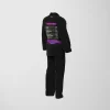 RashTag Open Mat Jiu Jitsu BJJ Gi - Black in Black — three‑quarter angle
