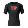 Man wearing a RashTag Open Mat Rash Guard